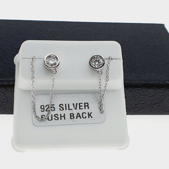 925 sterling silver luxury CZ earrings for women/girls, Best forRJUS2153 - Picture 5 of 10